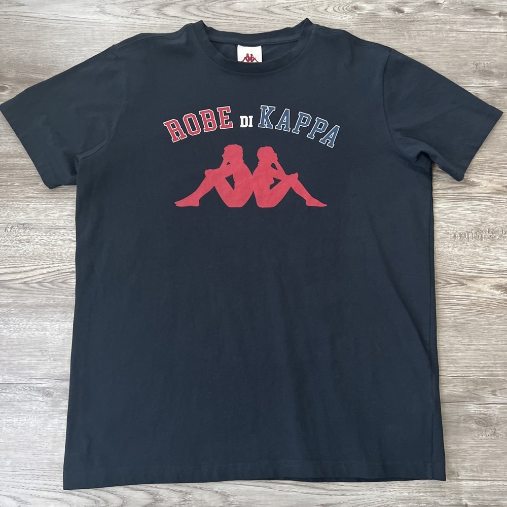 Kappa X Robe Giovani Natura Tee Black Mens Medium